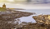 'Bathing House And Cullernose Point' by Andrew Mackie