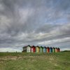 'Blyth Beach Huts' by Dave Dixon LRPS