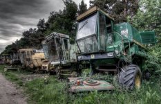 'Combine Harvester Graveyard' by Dave Dixon LRPS