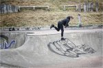 'Scooting Around The Skateboard Track' by Karen Broom