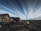 'Boat Sheds By Moonlight (1)' by Nick Johnson