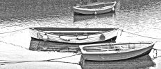 '3 Boats Moored' by Peter Downs LRPS