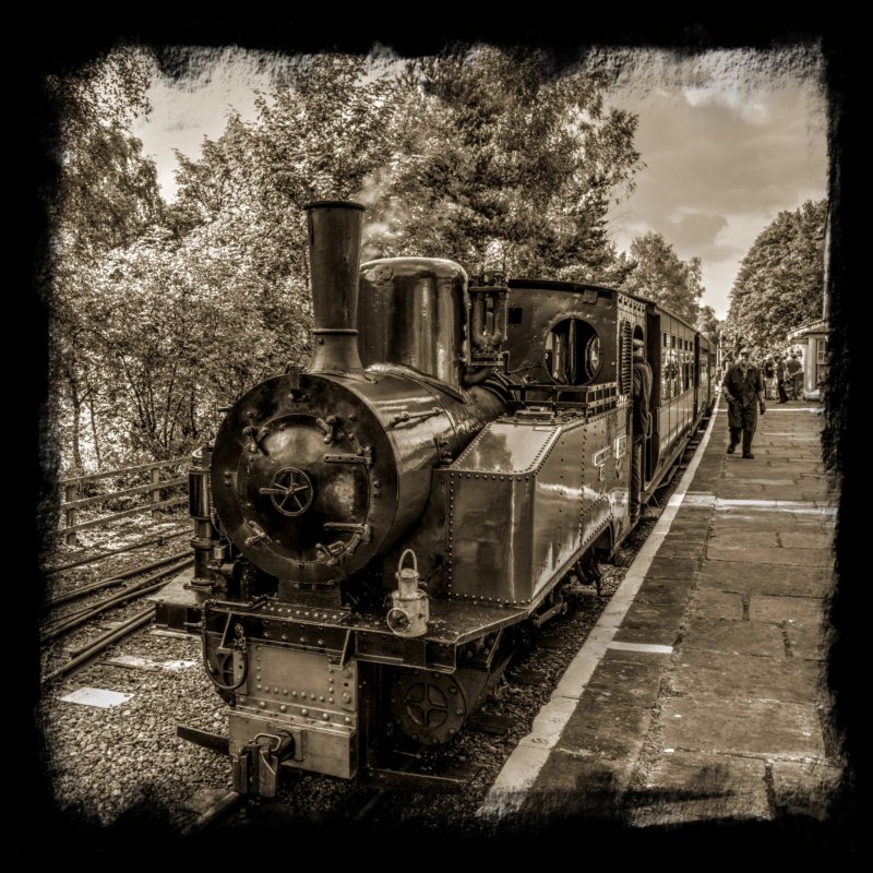 'Train, Alston Station' by Dave Dixon LRPS