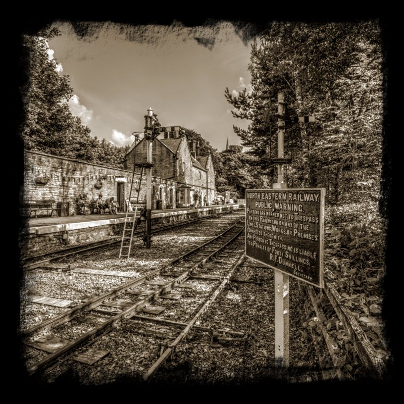 'No Trespassing, Alston Station' by Dave Dixon LRPS