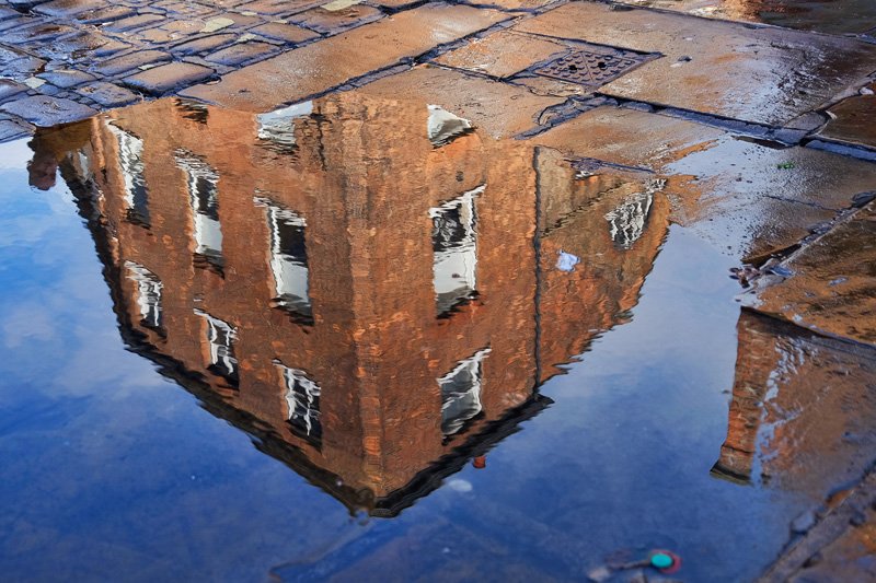 'Building Puddle (1)' by Gerry Simpson ADPS LRPS