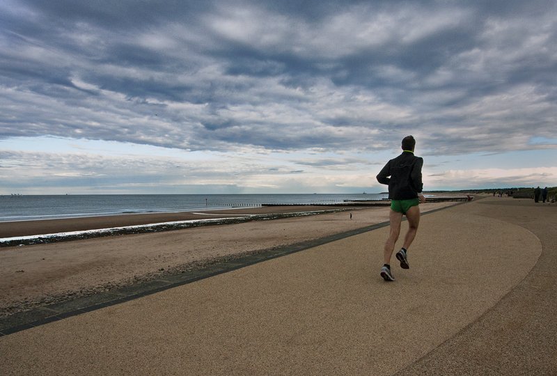 'Running On Blyth Prom' by Gerry Simpson ADPS LRPS