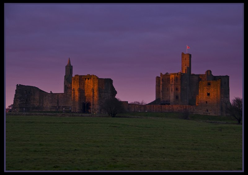 'Sunset At Warkworth Castle' by Harry Wilkinson