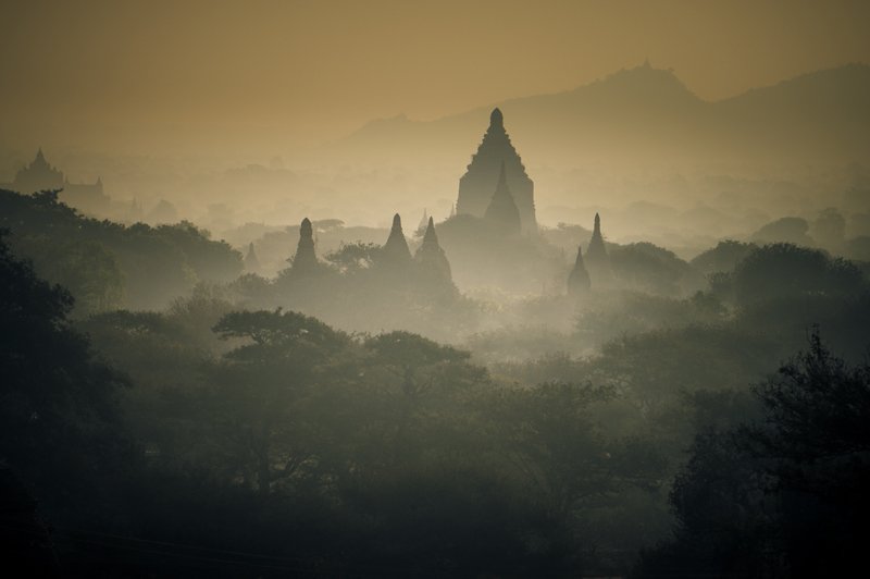 'Bagan Temple Dawn' by Ian Atkinson ARPS