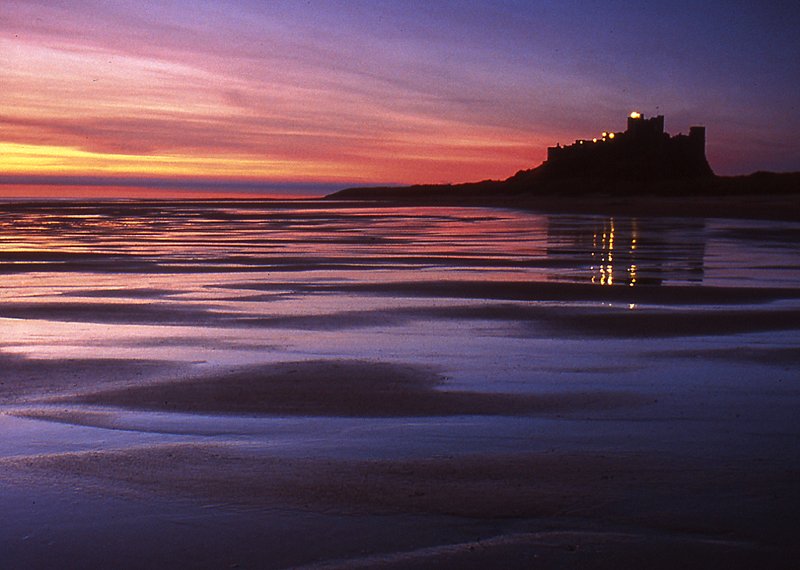 'Bamburgh Castle Dawn' by James McQuillen