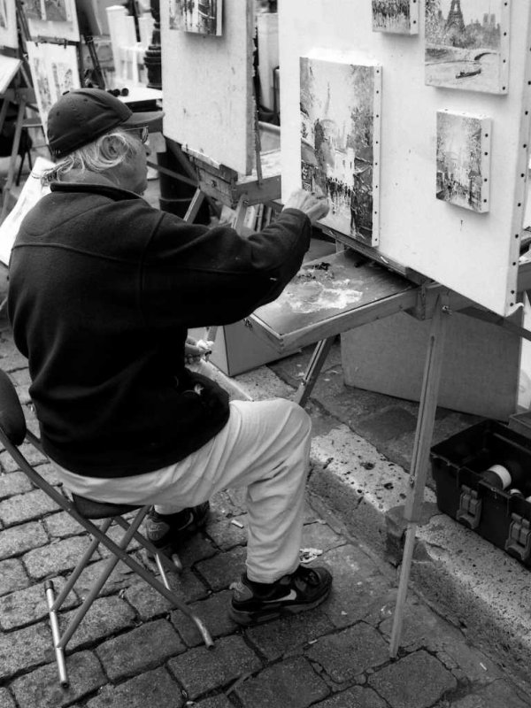'Street Artist, Place du Tertre, Paris' by Richard Stent LRPS