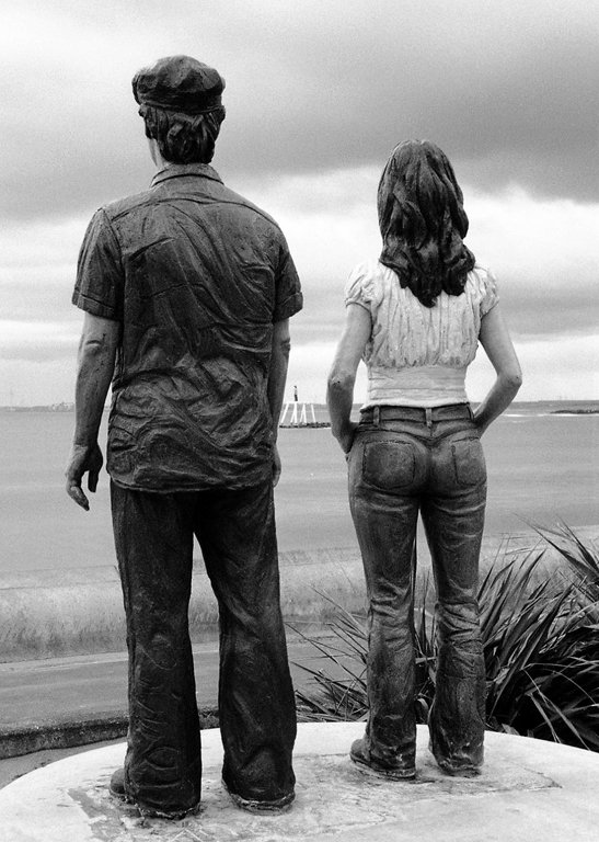 'The Couple On The Sea Front, Newbiggin' by Richard Stent LRPS