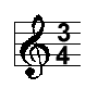 3/4 time signature